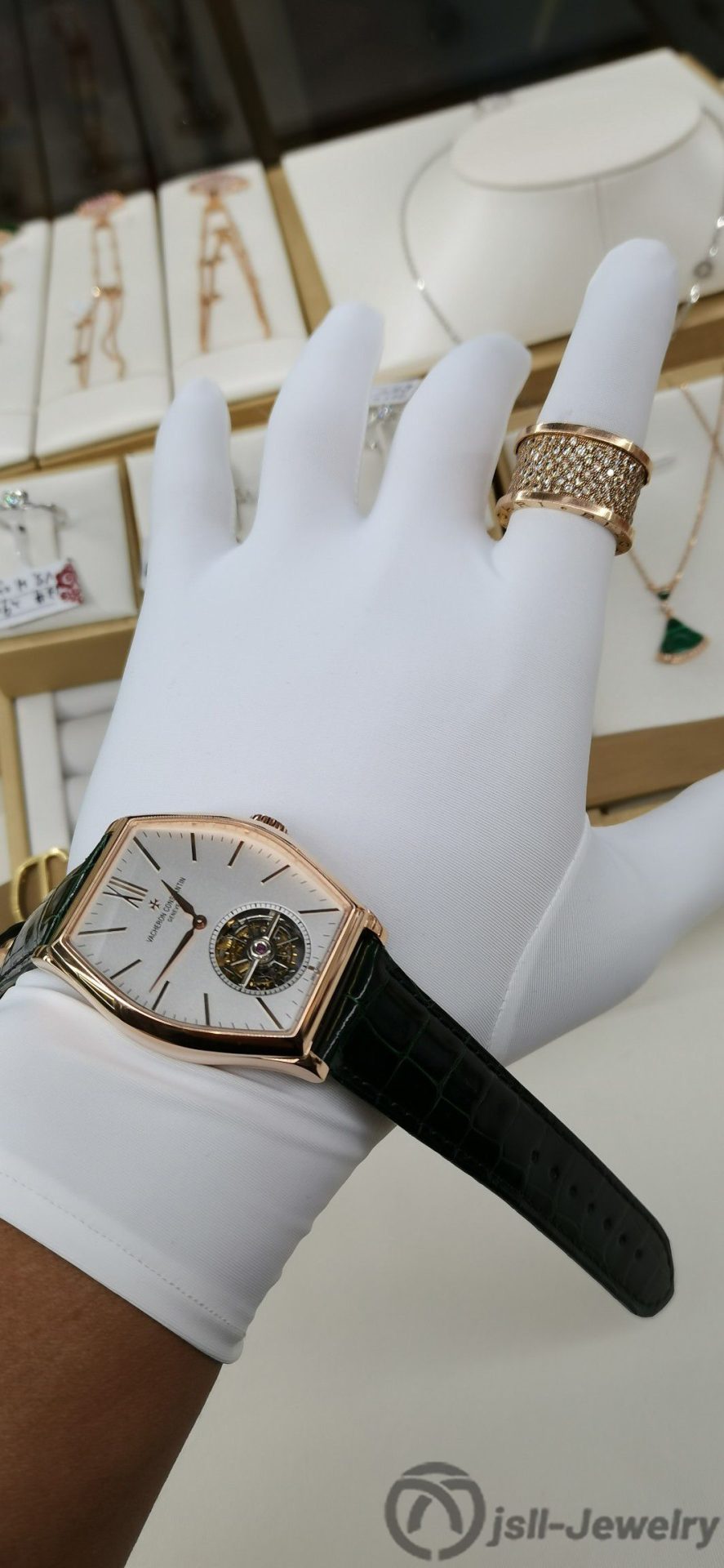 Jsll-Jewelry | Malta Hex Manual Tourbillon Watch (Gold plated)