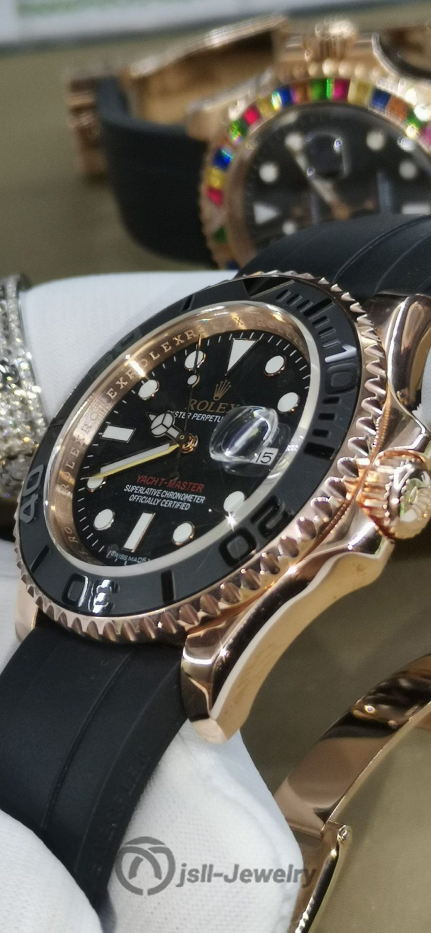 Jsll-Jewelry | Yacht 1:1 automatic mechanical rose gold watch (gold plated)